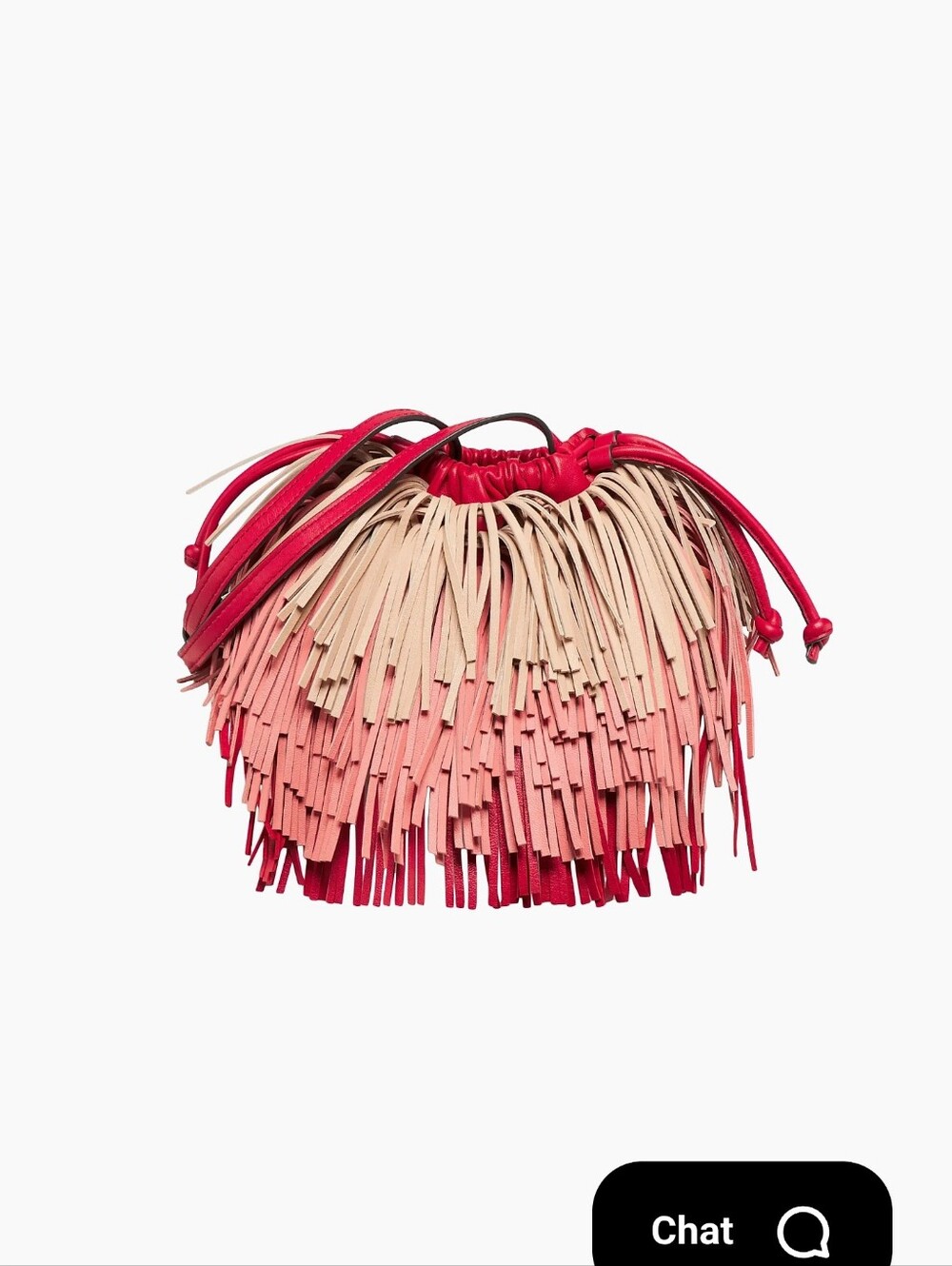 Zimmermann Unique Purse Coral Pink Fringe Crossbody Bag - Picture 10 of 16